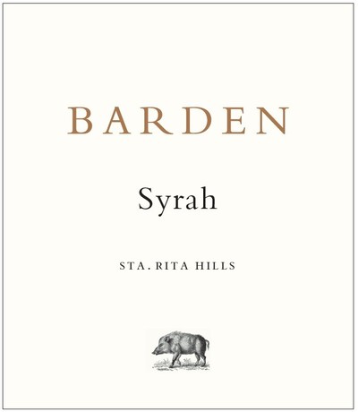 Bardon Wines bottle label - Syrah
