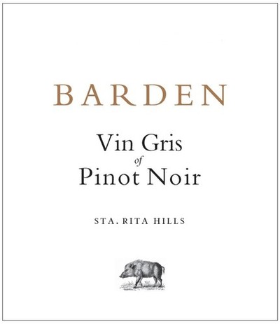 Bardon Wines bottle label - Vin Gris of Pinot Noir