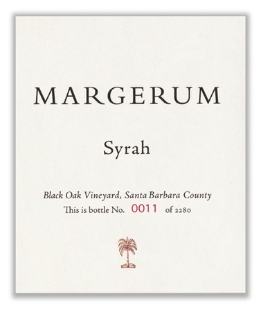 2011 Margerum Black Oak Vineyard Syrah 1
