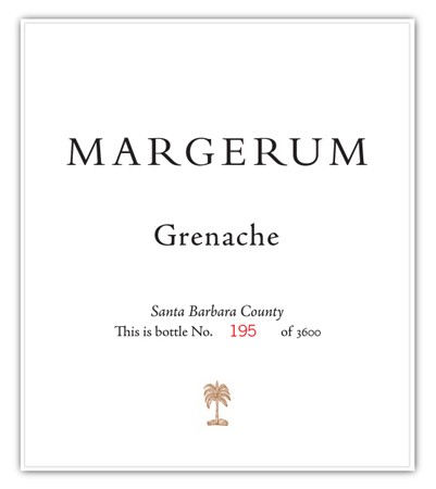 2012 Margerum Grenache, Santa Barbara County 1