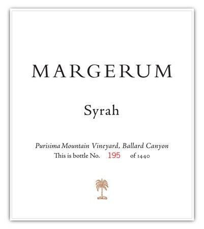 2013 Margerum Purisima Mountain Vineyard Syrah 1
