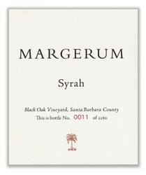 2011 Margerum Black Oak Vineyard Syrah