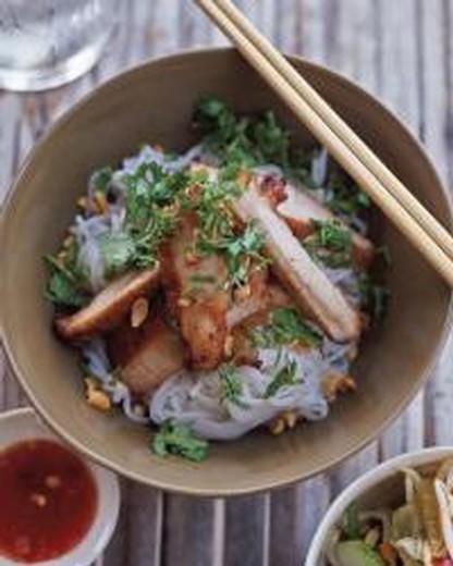 Lemongrass-Barbecued Pork with Rice-Vermicelli Salad