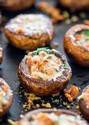 Bacon Stuffed Mushrooms with a Parmesan Topping